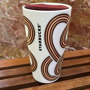 New! Starbucks ceramic tumbler holiday tumbler